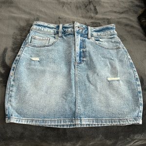 Garage denim jean skirt